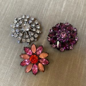 Three Beautiful Brooches - one Low Price